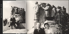Nedělní odpoledne u Stalina - fotografie na památku. - 1955-1962.  Autor: Ochotný dobrovolník; který šel okolo.