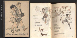 MEIN ERSTES LESEBUCH. - 1943. Schulverlagsanstalt für Böhmen und Mähren. Ilustrace O. Cihelka.