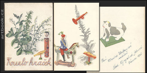 1945. Podpis autorky. Ilustrace B. VEJRYCHOVÁ - SOLAROVÁ. /lidové umění/