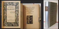 HUYSMANS; J.K.: NA RUBY / BAUDELAIRE: ROMANTICKÉ UMĚNÍ. - 1911;1913. KDA. Dřevoryty Kobliha; Braunnerová. /dekadence/