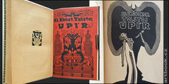 TOLSTOJ: UPÍR. / ARCYBAŠEV: JITŘNÍ STÍNY. HRŮZA. / ANDREJEV: ČERVENÝ SMÍCH. - 1904. 1908. 1912. KDA. Dřevoryty JOSEF VÁCHAL. /dekadence/r/