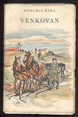 ŘÍHA; BOHUMIL: VENKOVAN. - 1955. Obálka VOJTĚCH SEDLÁČEK.