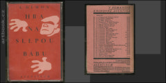 Čapek - HÉMON; L.: HRA NA SLEPOU BÁBU. - 1927. Obálka (lino) JOSEF ČAPEK.