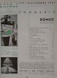 DOMUS. L´ARTE NELLA CASA E NEL GIARDINO. N. 119. - 1937.