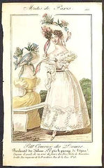 Modes de Paris, ručně kolorovaná rytina, no. 565 - 1.pol. 19. st.