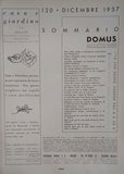 DOMUS. L´ ARTE NELLA CASA. N. 120. - 1937.
