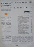 DOMUS. L´ARTE NELLA CASA. N. 121. - 1938.
