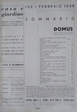 DOMUS. L´ARTE NELLA CASA. N. 122. - 1938.