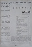 DOMUS. L´ARTE NELLA CASA. N. 122. - 1938.