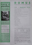 DOMUS. L´ARTE NELLA CASA. N. 123. - 1938.