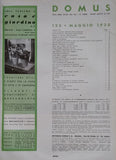 DOMUS. L´ARTE NELLA CASA. N. 125. - 1938.