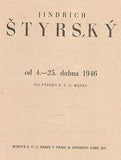 Štyrský - JINDŘICH ŠTYRSKÝ. - 1946. S. V. U. Mánes. Posmrtná výstava. Text Jindřich Heisler; Jan Mukařovský.