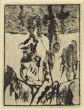 Tichý - HLAVÁČEK; KAREL: MSTIVÁ KANTILÉNA. - 1948. 10 orig. leptů.