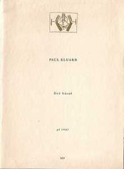 ELUARD; PAUL: DVĚ BÁSNĚ. Ilustrace P. Picasso. - 1947.