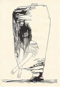 1940. Ilustrace TOYEN. Podpis autora. PRODÁNO/SOLD