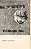 NEZVAL; VÍTĚZSLAV: PANTOMIMA. - 1935. Typo a ilustrace KAREL TEIGE; 1 x il. JINDŘICH ŠTYRSKÝ; vazba FR. MUZIKA; podpis V. Nezvala.