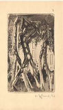 Zykmund - BERTRAND; ALOYSIUS: KAŠPAR NOCI. - 1947. 8 sign. leptů VÁCLAV ZYKMUND. Edice Atlantis. /q/