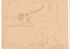 SEYDL; ZDENEK. (1916-1978) - 60. léta 20. st. Dvě kresby hnědým fixem; papír 210x290. - 2 -