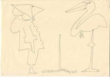 SEYDL; ZDENEK. (1916-1978) - 60. léta 20. st. Dvě kresby hnědým fixem; papír 210x290. - 3 - REZERVACE