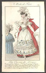 Modes de Paris, ručně kolorovaná rytina, no. 594 - 1.pol. 19. st.