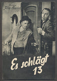 ES SCHLÄGT 13. - 1950. Illustrierter Film-Kurier.