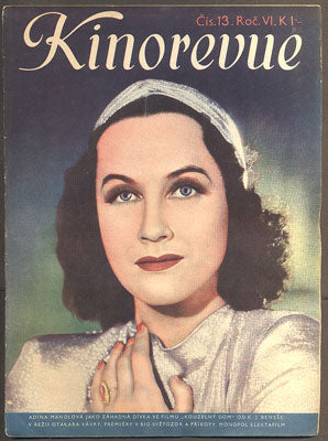 Adina Mandlová - KINOREVUE. - 1939.