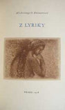 John - BUONARROTI; MICHELANGELO: Z LYRIKY. - 1958. Litografie (sign. a dat.) JIŘÍ JOHN. PRODÁNO/SOLD