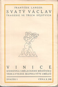 1912. Vinice; knihovna Uměleckého měsíčníku sv. 1. Il. ZDENĚK KRATOCHVÍL