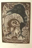 Hořánek - POE; EDGAR ALLAN: THE RAVEN / HAVRAN. - 1992. 3 bar. suché jehly JAROSLAV HOŘÁNEK.