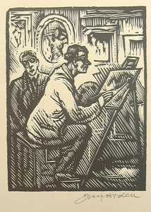 1928. Dřevoryty JOSEF HODEK. REZERVACE