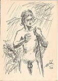Mašek - PÍSEŇ PÍSNÍ. - 1946. 7 celostr. ilustrací a jedna na obálce VÁCLAV MAŠEK.