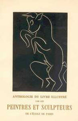 ANTHOLOGIE DU LIVRE ILLUSTRÉ - 1946. Albert Skira. Poloperg. vazba sign. BLAŽEK. /kožená vazba/