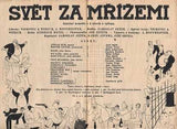 VOSKOVEC a WERICH; ADOLF HOFFMEISTER: SVĚT ZA MŘÍŽEMI. - 30. léta. Divadelní program. Ob. a il. ADOLF HOFFMEISTER. /w/