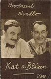 VOSKOVEC a WERICH: KAT A BLÁZEN. - 1934. Divadelní program. /w/