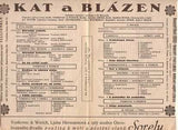 VOSKOVEC a WERICH: KAT A BLÁZEN. - 1934. Divadelní program. /w/
