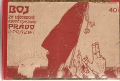 BOJ ZA VŠEOBECNÉ ROVNÉ HLASOVACÍ PRÁVO V PRAZE. - 1905. 47 fotogr. vyobrazení. PRODÁNO/SOLD