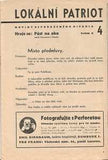 VOSKOVEC A WERICH: PĚST NA OKO. - 1938. LOKÁLNÍ PATRIOT; roč. X.; č. 4. /w/