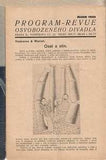 VOSKOVEC a WERICH: OSEL A STÍN. - 1933. Divadelní program. /w/