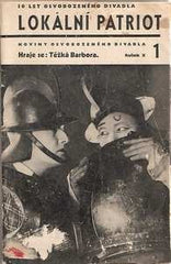 Voskovec a Werich - LOKÁLNÍ PATRIOT. - 1937. Roč. X. č. 1. Noviny Osvobozeného divadla. /w/