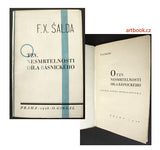 Obrtel - ŠALDA; F. X.: O TZV. NESMRTELNOSTI DÍLA BÁSNICKÉHO. - 1928. Obálka a úprava VÍT OBRTEL.