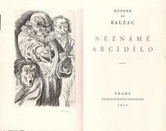 Bouda - BALZAC; HONORÉ DE: NEZNÁMÉ ARCIDÍLO. 3 celostr. mědirytiny; 1x sign.