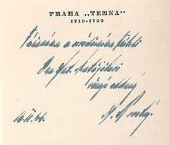 NOVOTNÝ; ANTONÍN: PRAHA TEMNA. - 1946. Dedikace autora;  ilustrace JAN KONŮPEK.