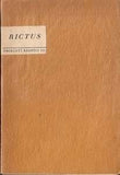 Rictus - JEHAN RICTUS. - 1929. Prokletí básníci sv. III.