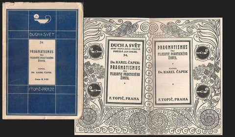 1918. 1. vydání. Disertační práce Karla Čapka.