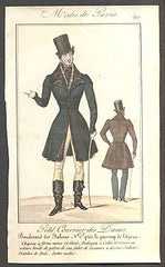 Modes de Paris, ručně kolorovaná rytina, no. 599 - 1.pol. 19. st.