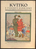 Mašková - KVÍTKO Z ČERTOVY ZAHRÁDKY. - č. 49, 1928. Nedělní příloha Českého slova. Obálka ZDENKA MAŠKOVÁ. /kvítko/karikatury/humor/