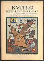 Lada - KVÍTKO Z ČERTOVY ZAHRÁDKY. - Č. 21, 1929. Nedělní příloha Českého slova. Obálka JOSEF LADA.