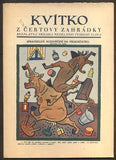 Lada - KVÍTKO Z ČERTOVY ZAHRÁDKY. - Č. 21, 1929. Nedělní příloha Českého slova. Obálka JOSEF LADA.