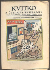 Lada - KVÍTKO Z ČERTOVY ZAHRÁDKY. - Č. 46, 1929. Nedělní příloha Českého slova. Obálka JOSEF LADA.