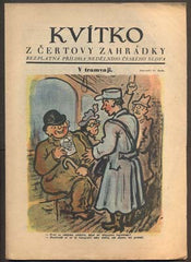 Rada - KVÍTKO Z ČERTOVY ZAHRÁDKY. - Č. 2, 1931. Nedělní příloha Českého slova. Obálka VLASTIMIL RADA.